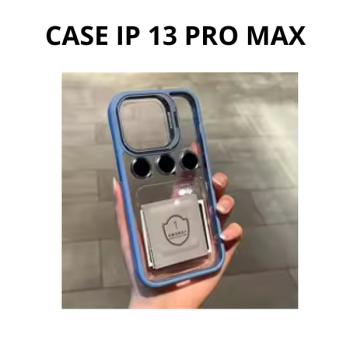 CASE IPHONE COM SUPORTE+LENTE DE CÂMERA 13 PRO MAX 