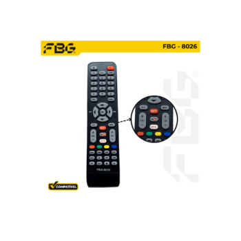  CONTROLE LED COMPATÍVEL C/ TOSHIBA TCL FBG-8026