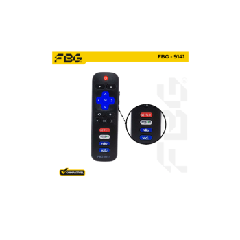  CONTROLE SMART COMPATÍVEL C/ TCL ROKU FBG-9141
