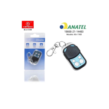 CONTROLE REMOTO PARA PORTÃO AZUL KAPBOM  KA-1168