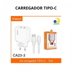 CARREGADO RÁPIDO 5.1A TIPO-C CA23-3 