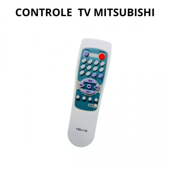 CONTROLE REMOTO  TV MITSUBISHI AIKO FBG-736