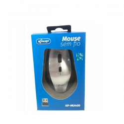 MOUSE SEM FIO OPTICO 2,4GHZ 1600 DPI NANO RECEPTOR USB KNUP KP-MU400