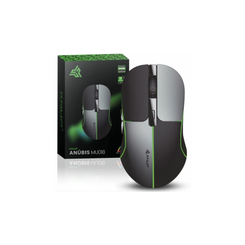 Mouse Gamer sem Fio Bluetooth e Wireless 2.4G 1600 Dpi KNUP - KP-MU018