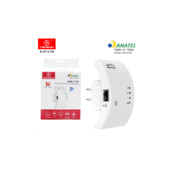 Repetidor de Sinal Wifi sem Fio WPS Kapbom - KAP-X330