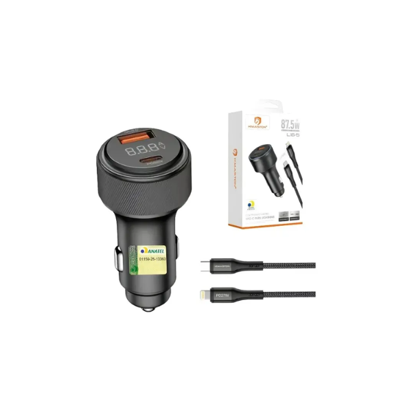 Carregador Veicular Turbo 87.5W H'maston I0S L16-5