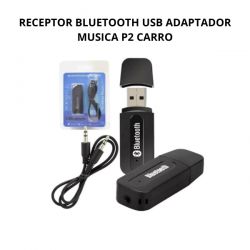 RECEPTOR BLUETOOTH USB ADAPTADOR MUSICA P2 CARRO