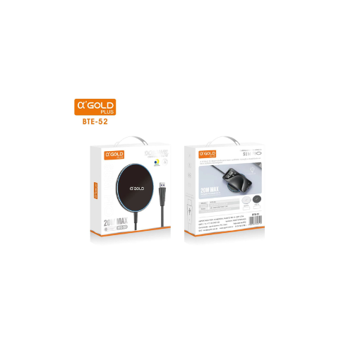 Carregador Sem Fio Indução Magnético 20w Turbo Ultra Rápido A'gold BTE-52