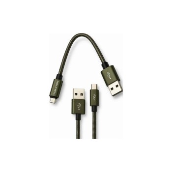 Cabo V8 Micro USB XT5-1 Carregamento Turbo 4.8A Curto Revestido Metal