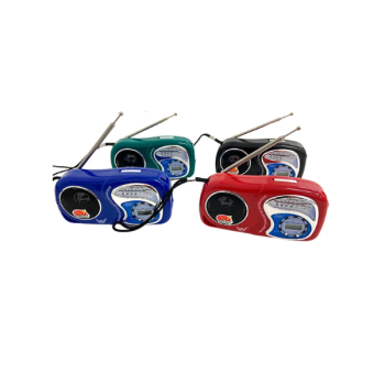 Rádio Portátil Retro Vintage FM/AM com Relógio Digital A-2019