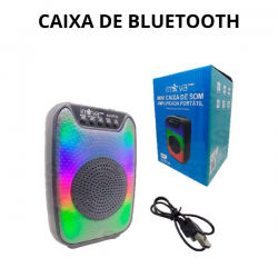 Mini Caixa de Som Bluetooth 6W Rádio