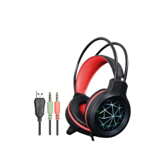 Fone de ouvido gamer com microfone com fio para pc X5
