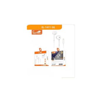 Fone De Ouvido Ear7+ Com Fio Para Iphone Eletromex EL-1411-5g