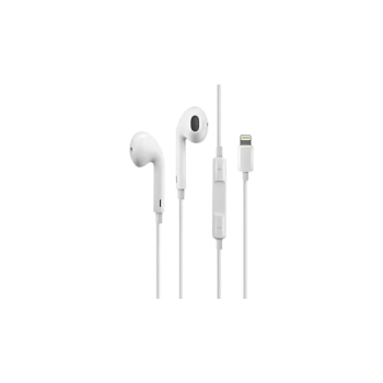 Fone de Ouvido In-ear A'Gold FN-A62 Lightning Branco com Microfone