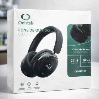Fone De Ouvido Headset Bluetooth 5.4 25h Autonomia Headphone HF201