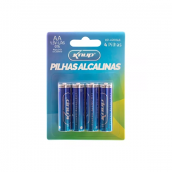 Pilha Alcalina Aa 4 Unid. 1.5v Longa Duração - Kp-4900aa