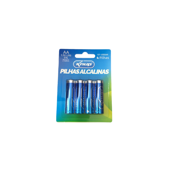 Pilhas Alcalinas Knup 4 Unidades Aa 1.5v-lr6 Kp-2900AA