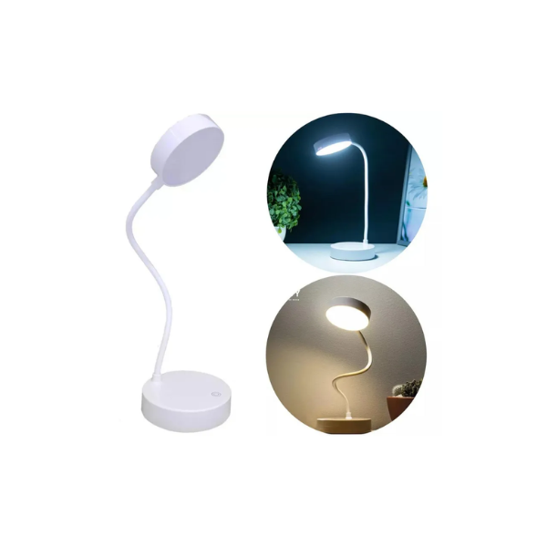 Luminária de Mesa Abajur Recarregável Haste Flexível BM- F979