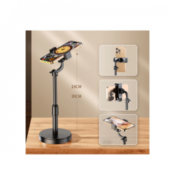 Suporte Tripé  Com Mini Pedestal Ajustável 360° 